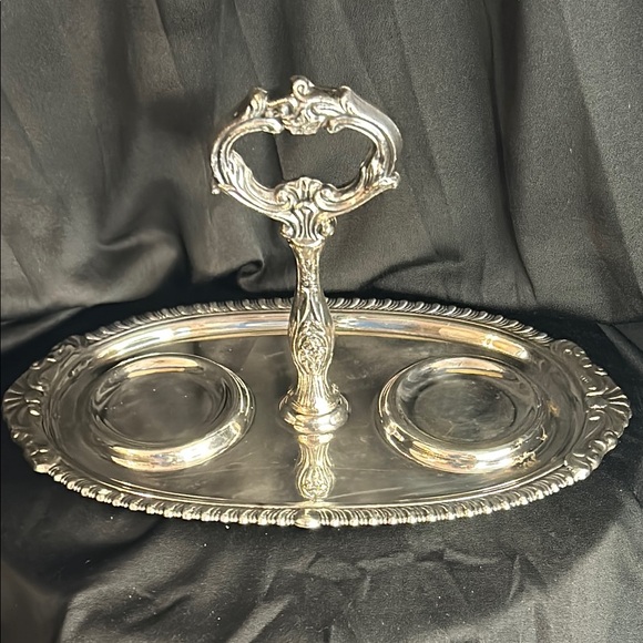 Vintage Sheridan FPS Silver & Glass Jelly & Condiment Set (w spoons) - Picture 3 of 12